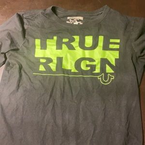 Green true religion shirt